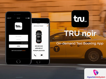 tru noir – on-demand taxi booking app